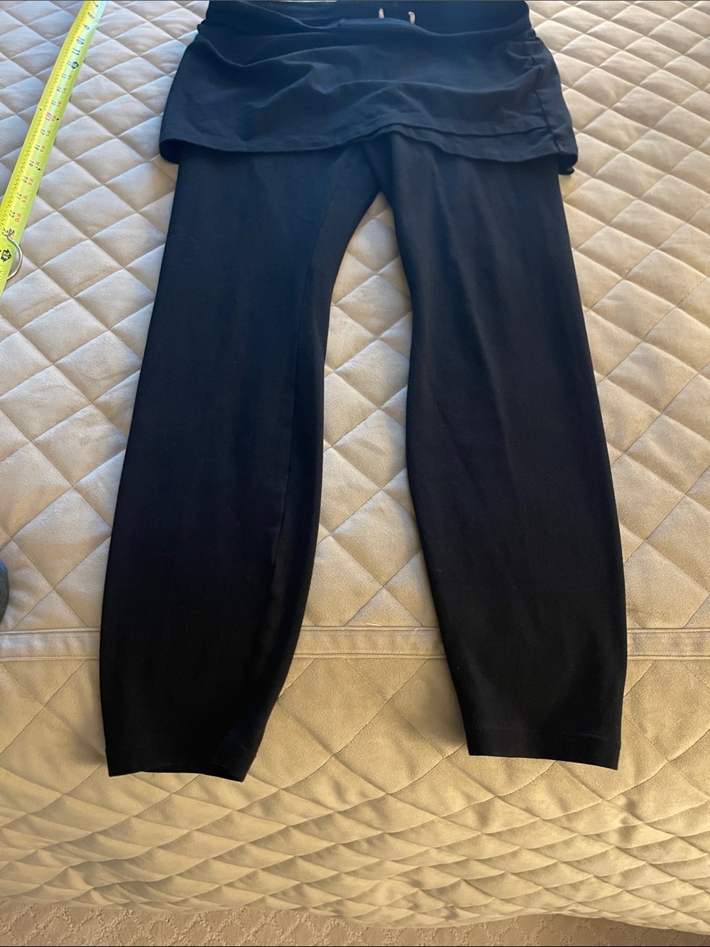 Black Womens  Cabi  Skirted Leggings